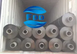 FDD ISO 1.5mm 2.0mm 2.5mm Black Smooth/Textured HDPE Geomembrane for Canada Project