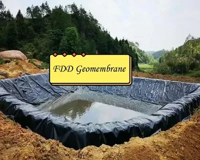 FDD ISO 1.5mm 2.0mm 2.5mm Black Smooth/Textured HDPE Geomembrane for Canada Project