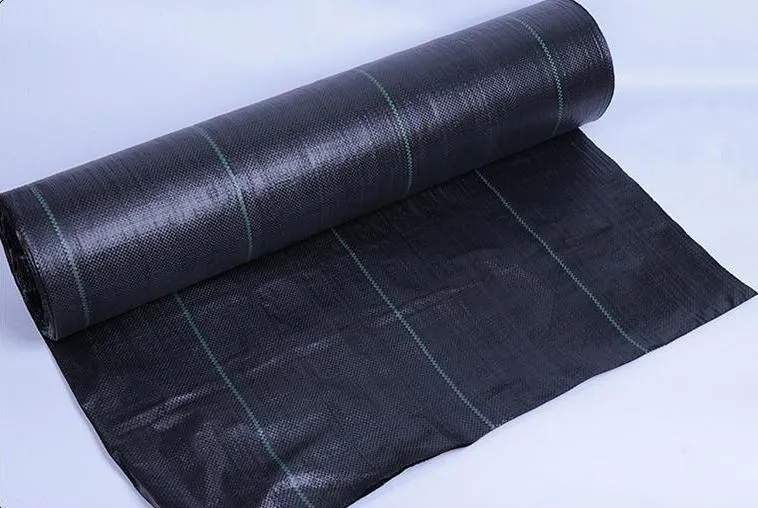 Black and Green PP woven fabric/ weedbarrier/ weed control mat/Environmentally Friendly groundcover
