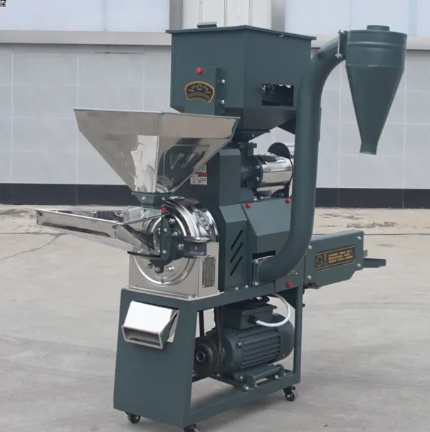 High-yield rice milling and crushing combination machine