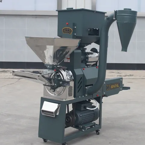 High-yield rice milling and crushing combination machine