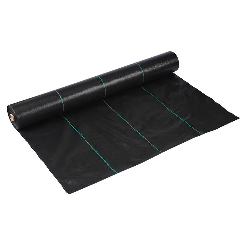 PP woven membrane PE ground cover mesh weed mat roll anti grass weed control cloth blocker mulch film